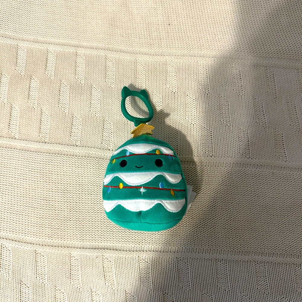 Cute Christmas tree squishmallow Keychain
